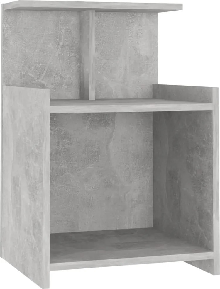 vidaXL betonszürke szerelt fa éjjeliszekrény 40 x 35 x 60 cm