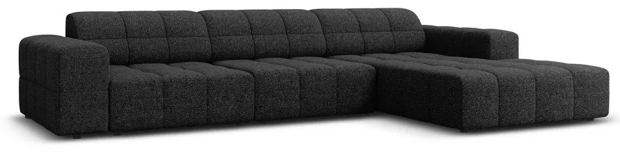 Antracitszürke sarokkanapé (jobb oldali) Chicago – Cosmopolitan Design