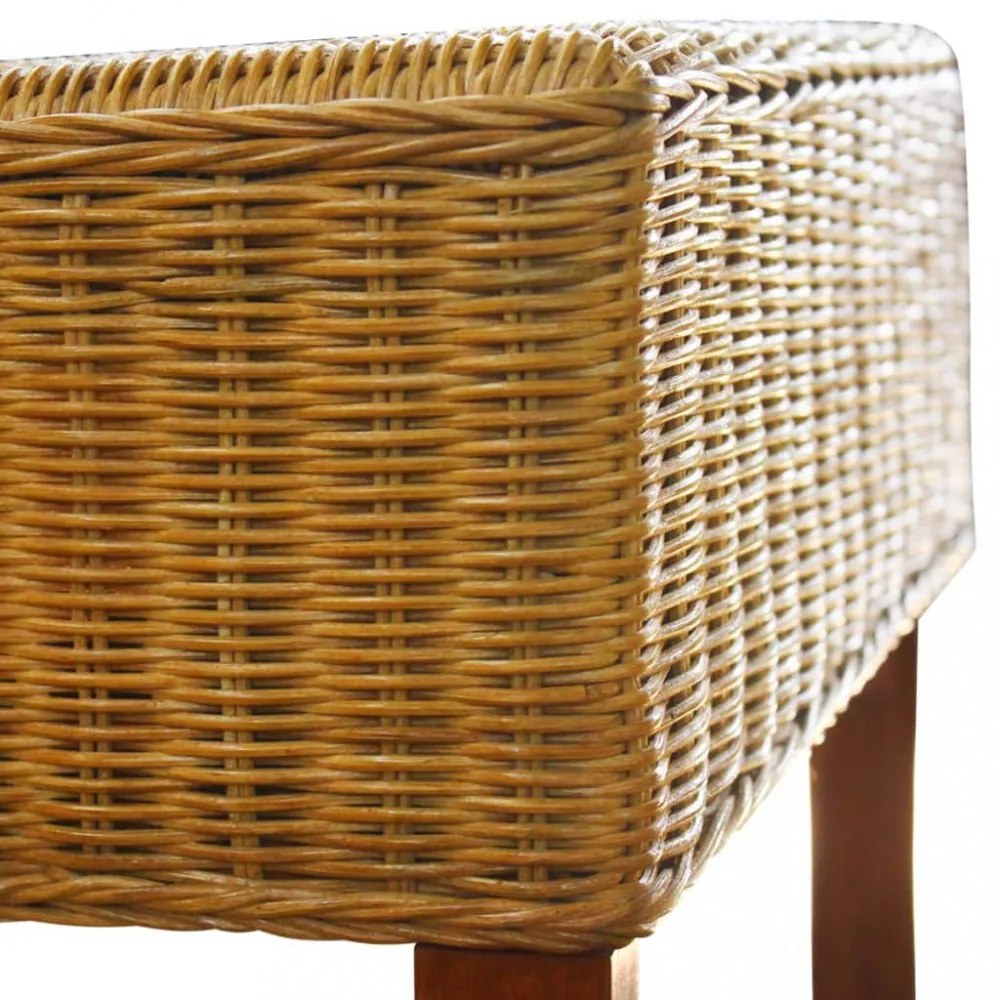 vidaXL 2 db barna természetes rattan étkezőszék