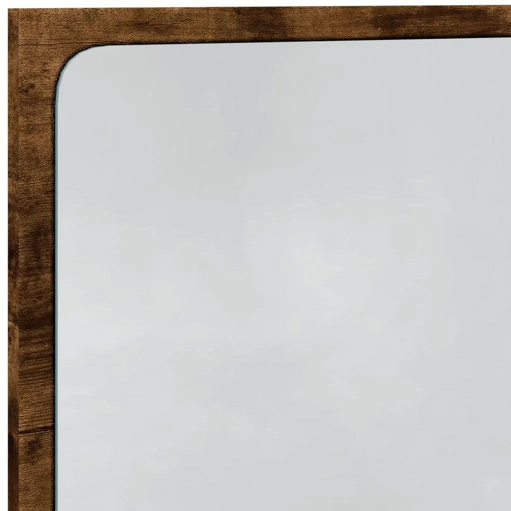 sonoma tölgy szerelt fa LED-es fürdőszobatükör 60 x 8,5 x 38 cm