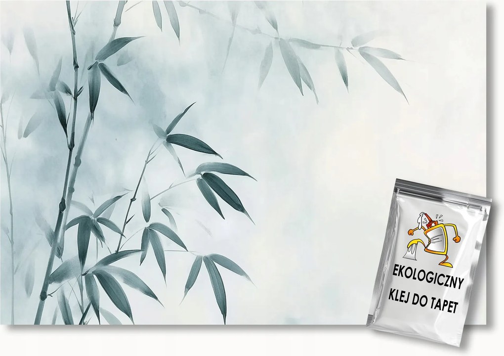 Fotótapéta Flizelina Természet Bambusz Levelek Zöld 200x140 ragasztó
