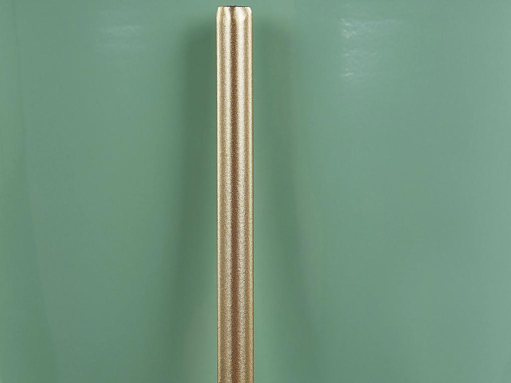 Arany és zöld fém virágtartó 31 cm LEFKI Beliani