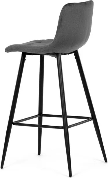 Bárszék szürke szövet kárpitozással - AUB-X7015 GREY2