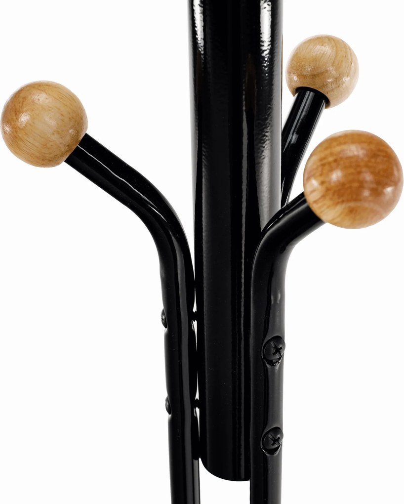 Fogas, fekete lakk / természetes fa, VASIL