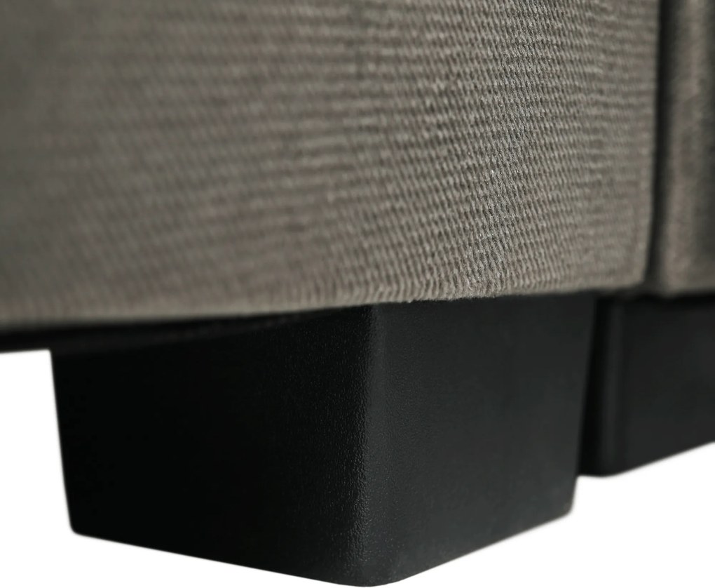 Ülőgarnitúra, szürkésbarna taupe, jobbos, LAMORA U