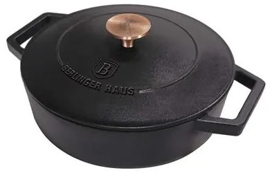 BerlingerHaus Öntöttvas alacsony lábas (2,57 L) Black Rose Collection  BH/6493
