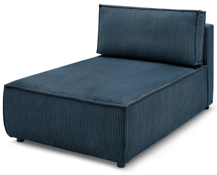 Sötétkék kordbársony kanapé modul (variálható) Nihad modular – Bobochic Paris