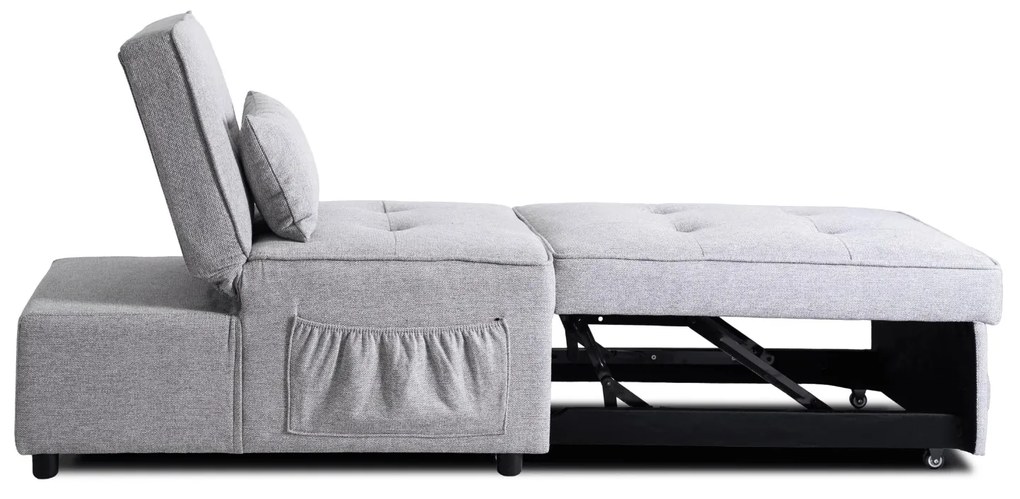 Ágyazható Fotel Szürke Színben. IBERIS 67 cm