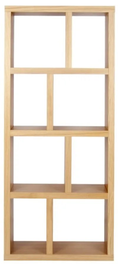 Natúr színű könyvespolc tölgyfa dekorral 70x159 cm Berlin – TemaHome