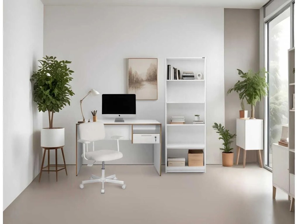 PC asztal Calliope 2 (fehér + tölgy) . 1109391