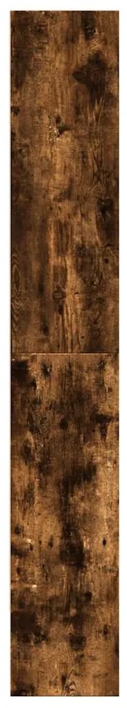 füstös tölgy színű szerelt fa könyvszekrény 80 x 30 x 189 cm