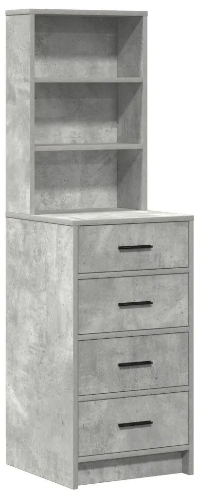 Öltözködőasztal fiókkal Szürke 78.5 x 41 x 135 cm Faanyag