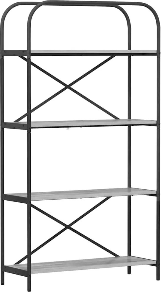 vidaXL Könyvespolc Szürke Sonoma 80 x 30 x 146 cm Faanyag