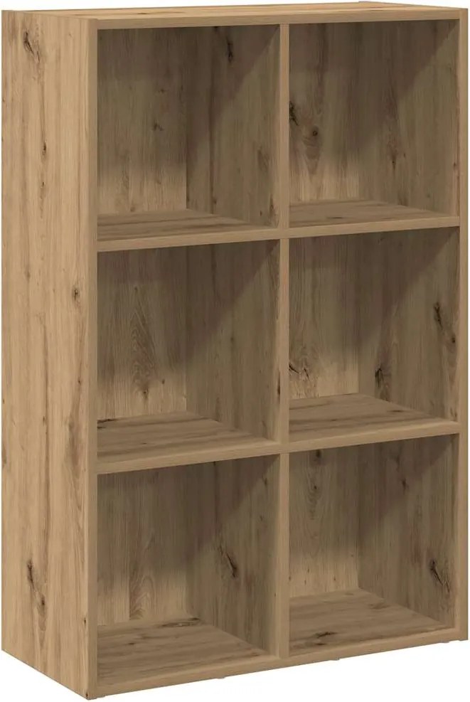 vidaXL Kézműves tölgyszínű szerelt fa könyv-/tálalószekrény 66x30x98cm