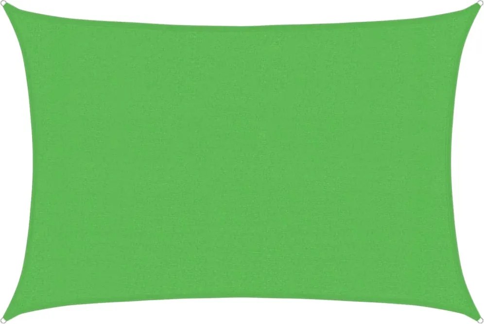 vidaXL világoszöld HDPE napvitorla 160 g/m² 3 x 5 m