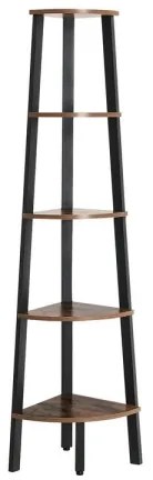 NAVARO könyvespolc barna/fekete