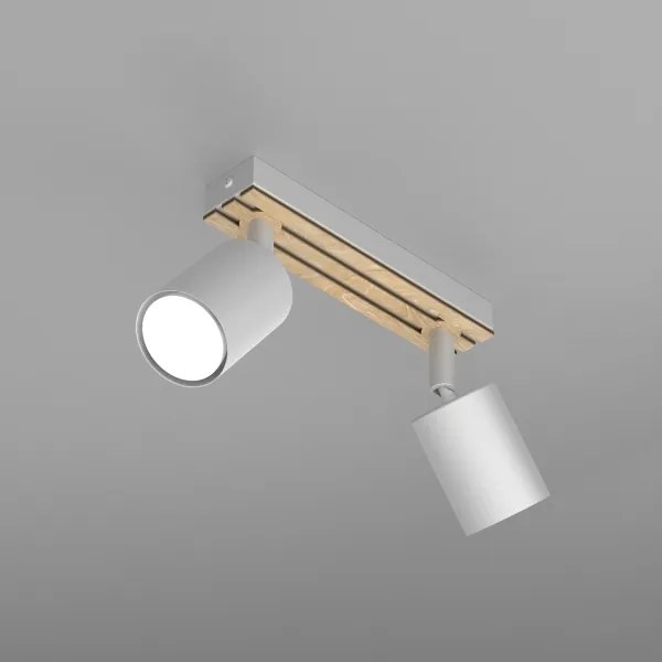 Spotlámpa TERRA 2xGU10/8W/230V fehér/tölgy