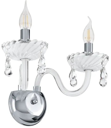 Eglo 39116 - Fali lámpa CARPENTO 2xE14/40W/230V