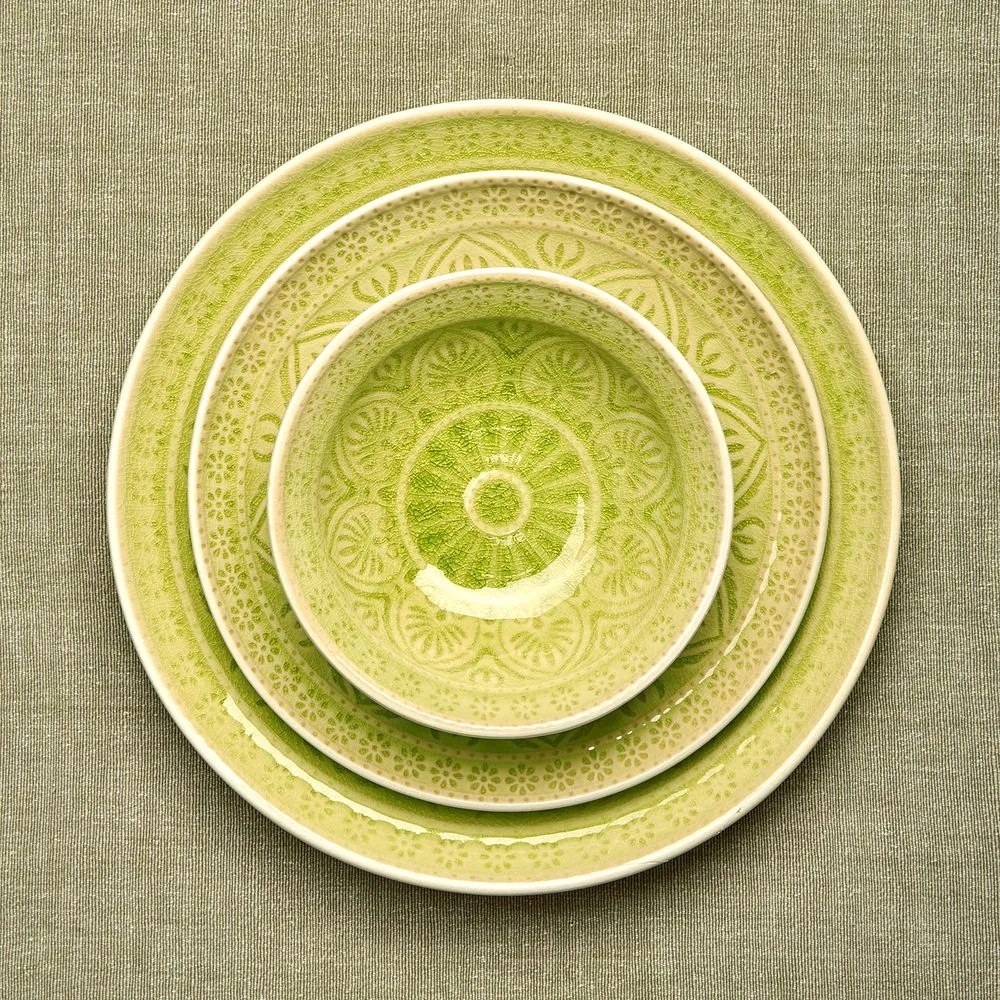 SUMATRA tányér 21cm lime