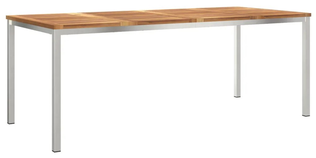 Kültéri Étkezőasztal 200x90x74.5 cm Tömör Tíkfából