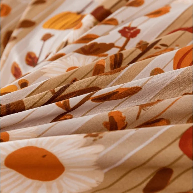Mikroszálas ágynemű PUMPKIN STRIPES színes kivitel Ágyneműhuzat mérete: 2 db 70 x 90 cm | 200 x 220 cm