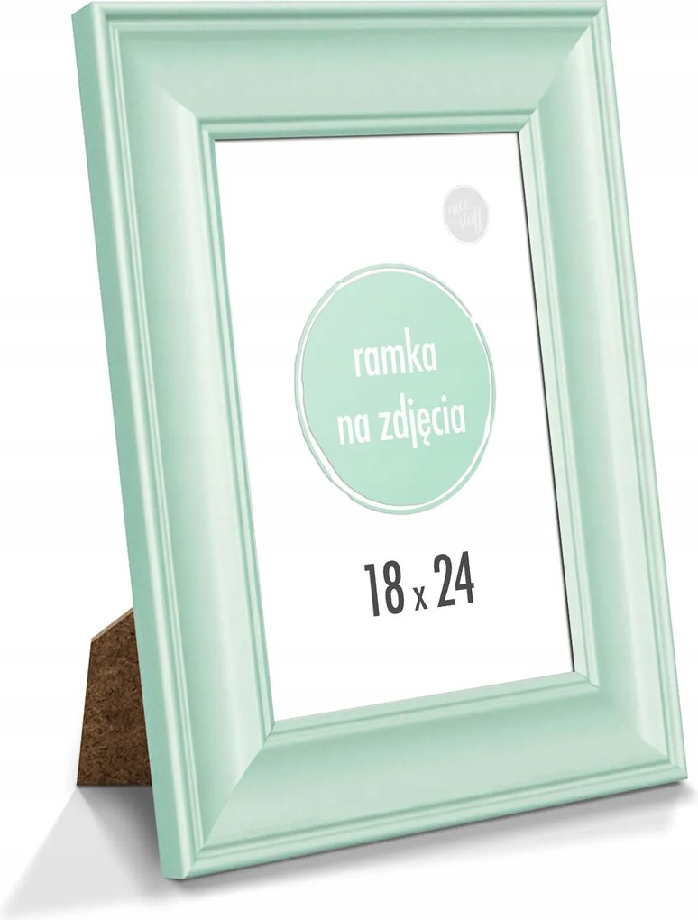 Képkeret 18x24 cm 24x18, tartóval, menta