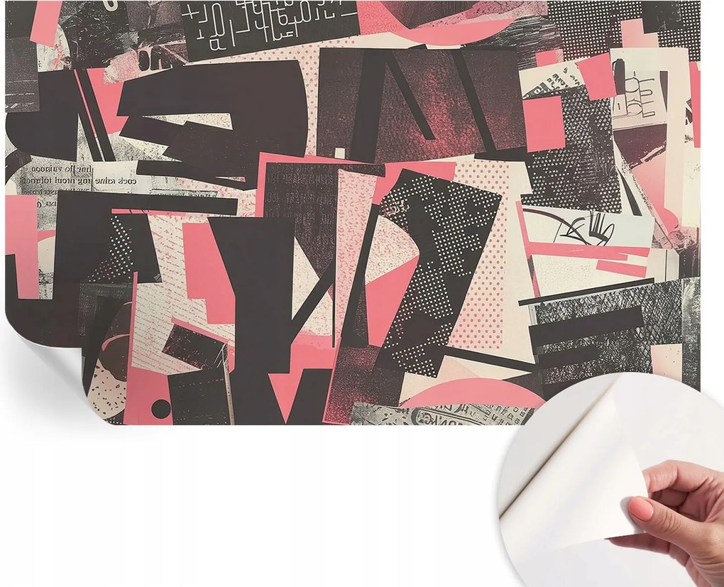 Dekoratív öntapadós fotótapéta irodába Geometrikus kollázs 416x254 cm