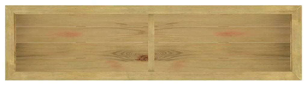 impregnált fenyőfa magaságyás 196 x 50 x 100 cm