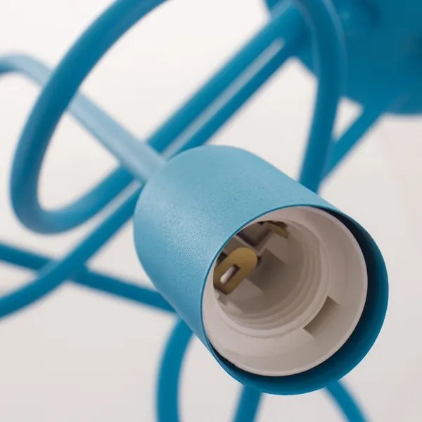 LED gyerekszobai felületre szerelhető csillár OXFORD 3xE27/15W/230V kék