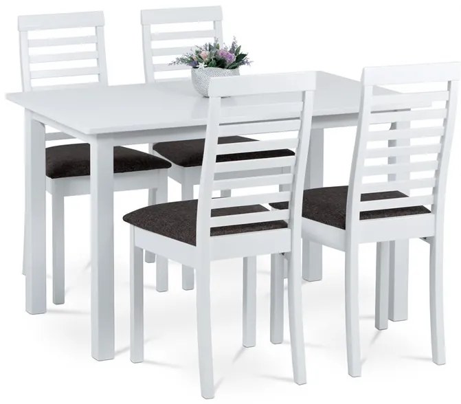 4 Személyes Étkezőszett, 120x75 cm, Fehér Színben AUT-4000 -