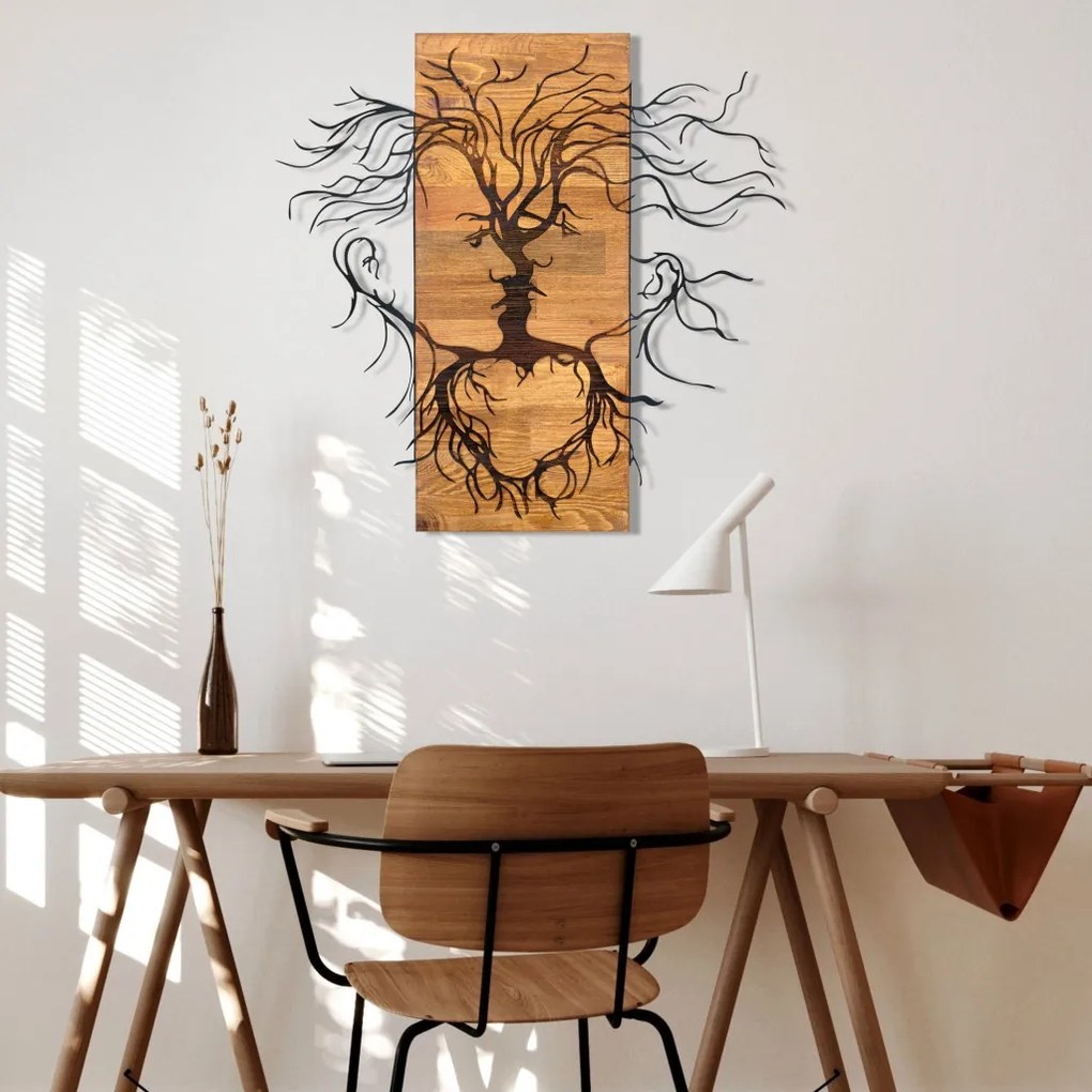 Old fém fali dekoráció, 60×57,5 cm