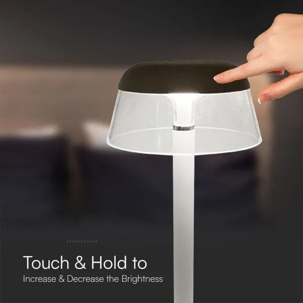 LED Dimmelhető újratölthető érintőképernyős asztali lámpa LED/3W/5V 3000-6000K fehér