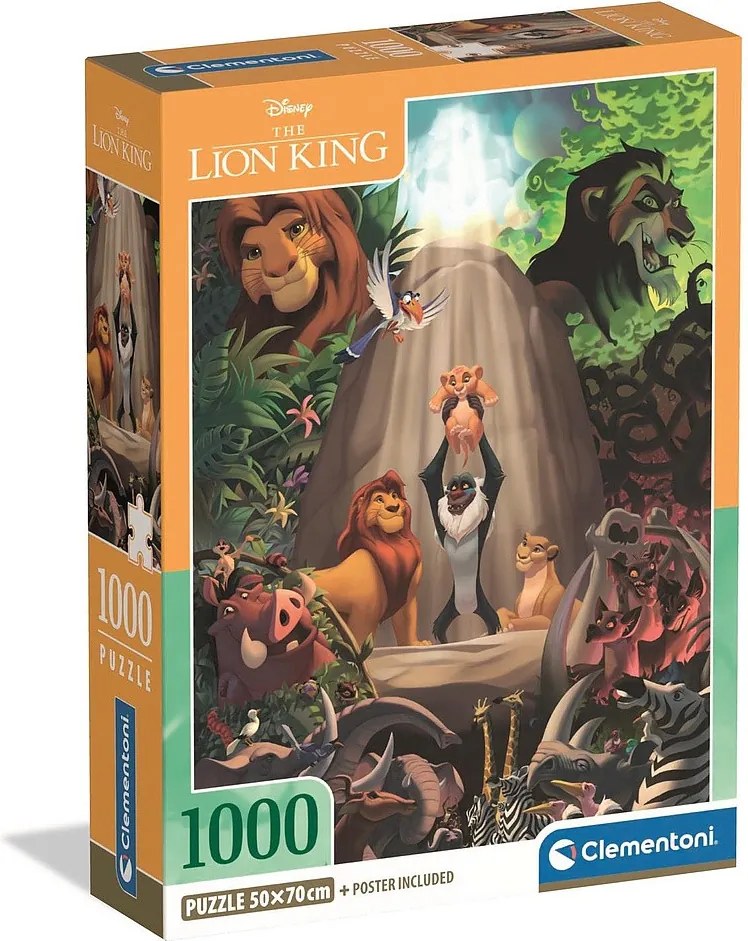Disney Az Oroszlánkirály Legacy 1000 db-os Compact puzzle Clementoni