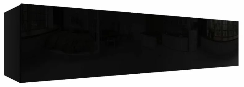 IZUMI 44 BL magasfényű fekete TV szekrény 175 cm