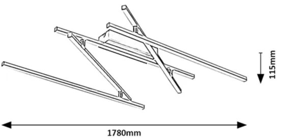 Rabalux 71020 - NEGAN LED mennyezeti lámpatest LED/40W/230V 4000K