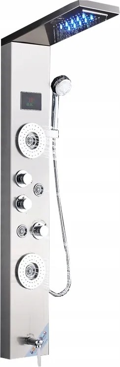 Hidromasszázs zuhanypanel, kijelző, Led