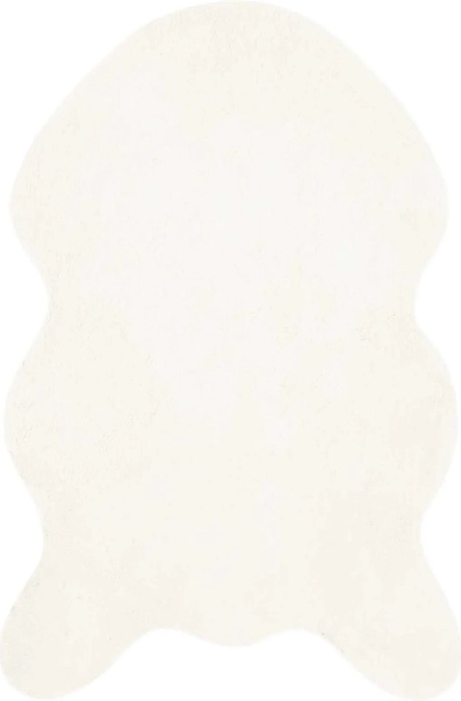 vidaXL Csúszásgátló Műnyúl Szőnyeg Olite Krém 60 x 90 cm Poliészter