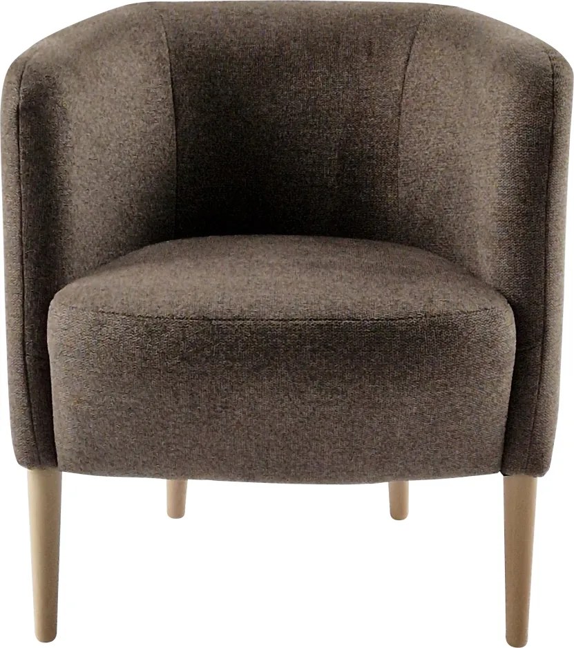 Fotel, barna/bükk, ALIEN