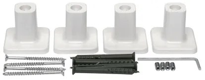 Elektromos törölközőszárító termosztáttal SILOUETTE 200 W/230 V, 150,6 cm, IP44, fehér, jobb oldali