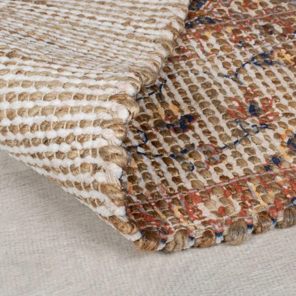 Natúr színű kézi szövésű jutakeverék szőnyeg 200x290 cm Miley Jute Traditional – Flair Rugs