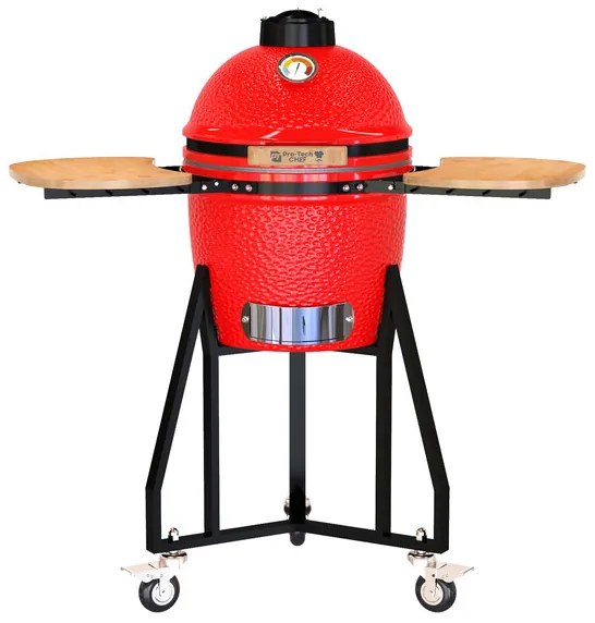 Kerti kerámia grill Kamado 16 Red Pro-Tech CHEF 40724B