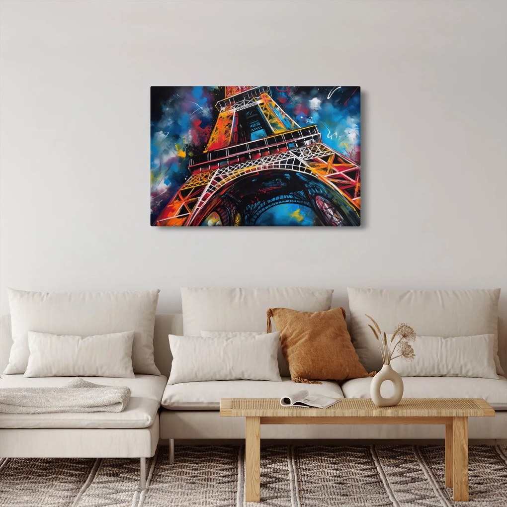 Kép - Az Eiffel-torony festménye II. (90x60 cm)