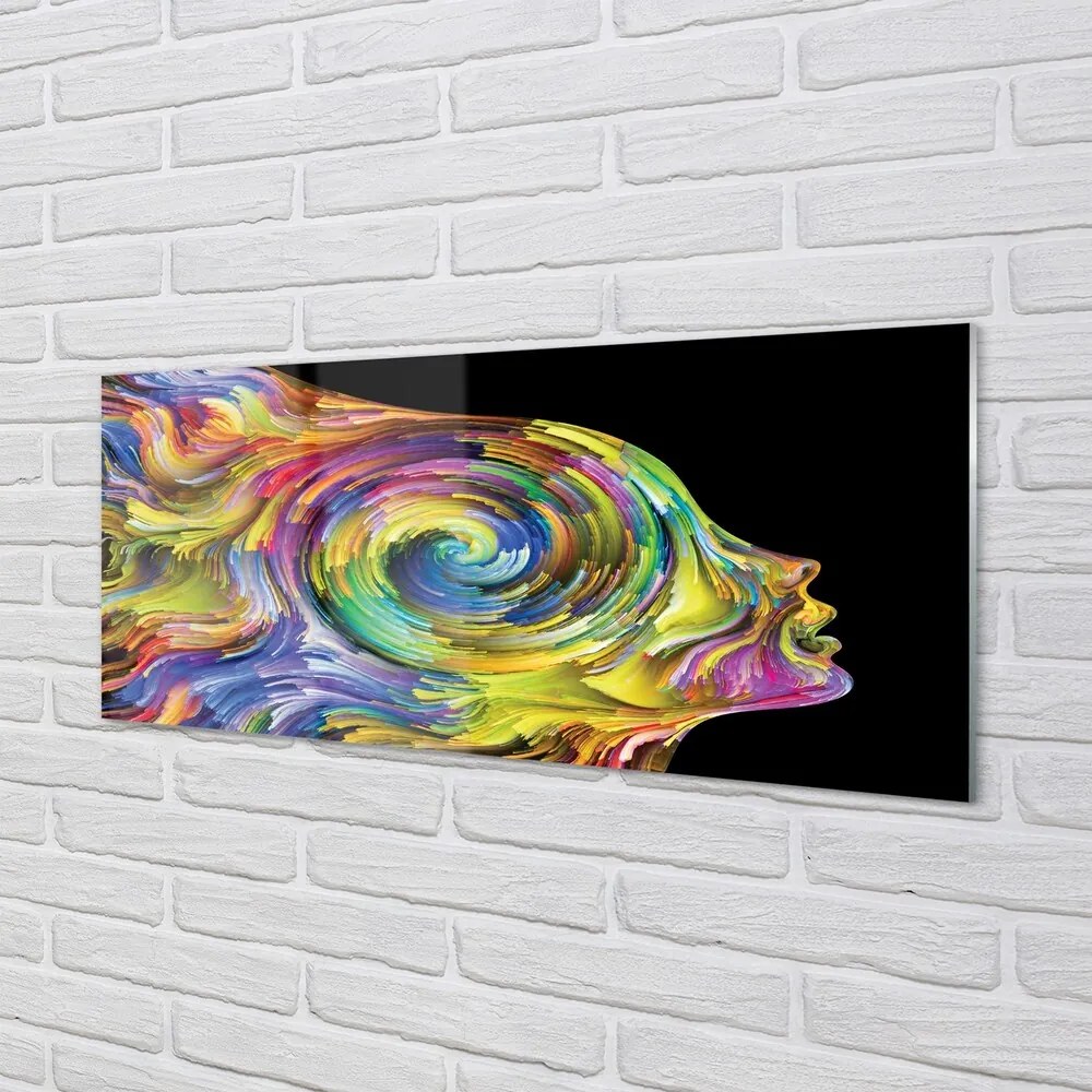 Üvegképek Nő színes kép 120x60cm