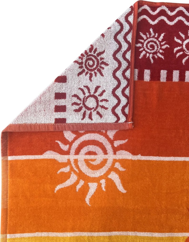 STROMBOLI Strandtörölköző narancs 165x90cm