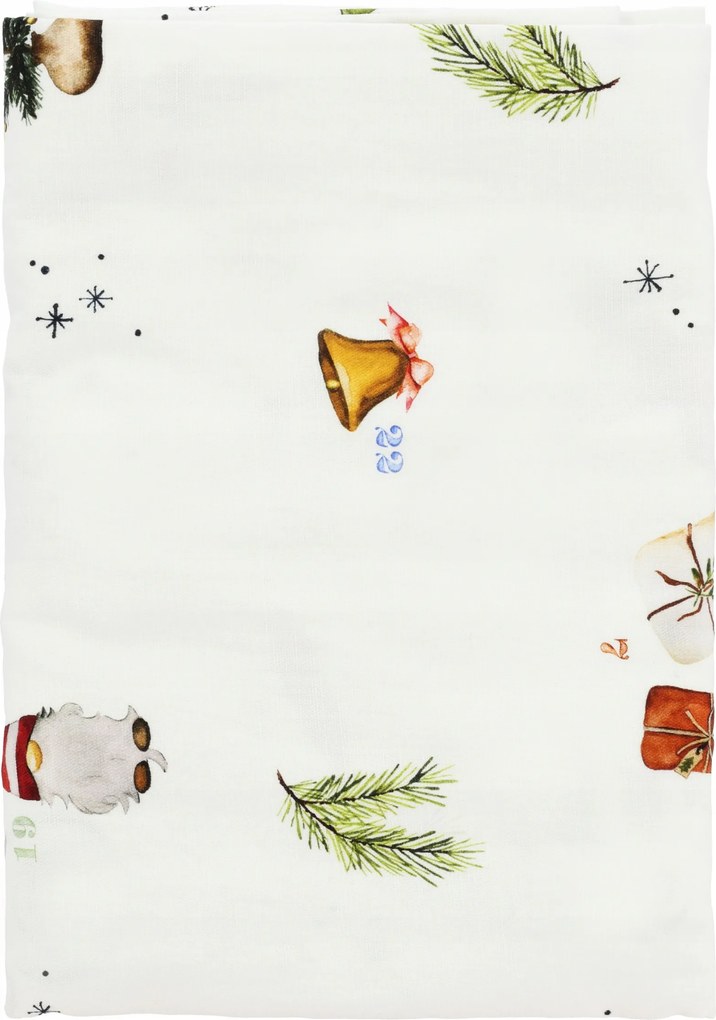 Sodahl Christmas Karácsonyi asztalterítő 140x250 cm Bézs Díszített