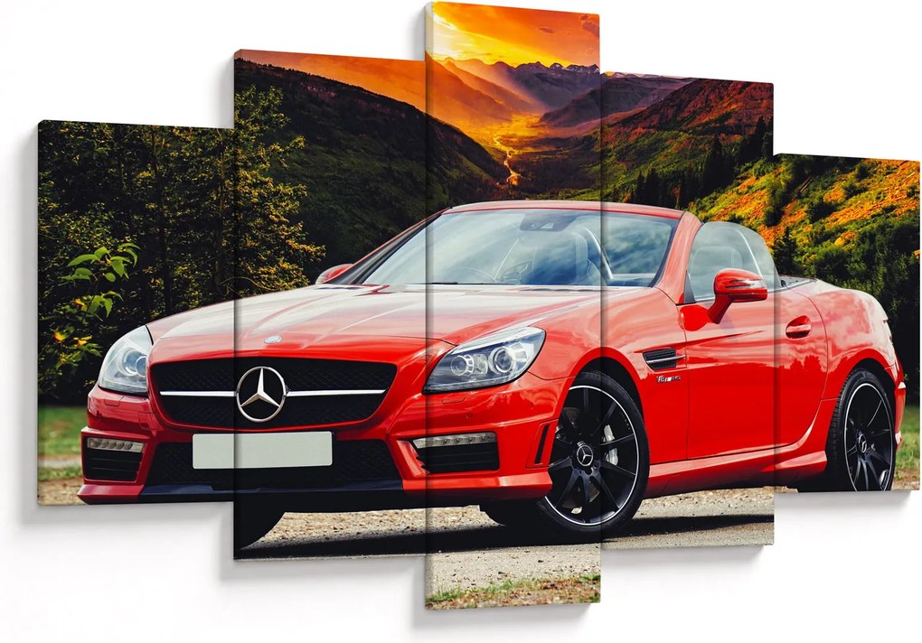 Kép - piros Mercedes (150x105 cm)