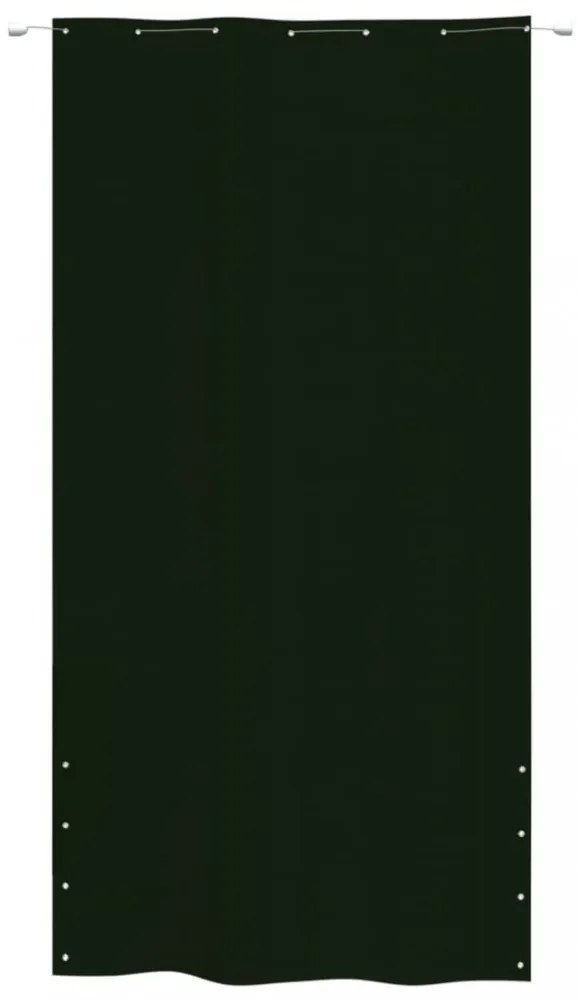 sötétzöld oxford-szövet erkélyparaván 140 x 240 cm