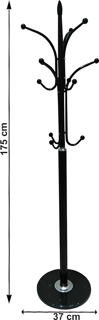 Fogas, fém/márvány fekete, BELVIN