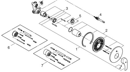 GROHE 33305002 - Kádcsaptelep DN 15, fényes króm