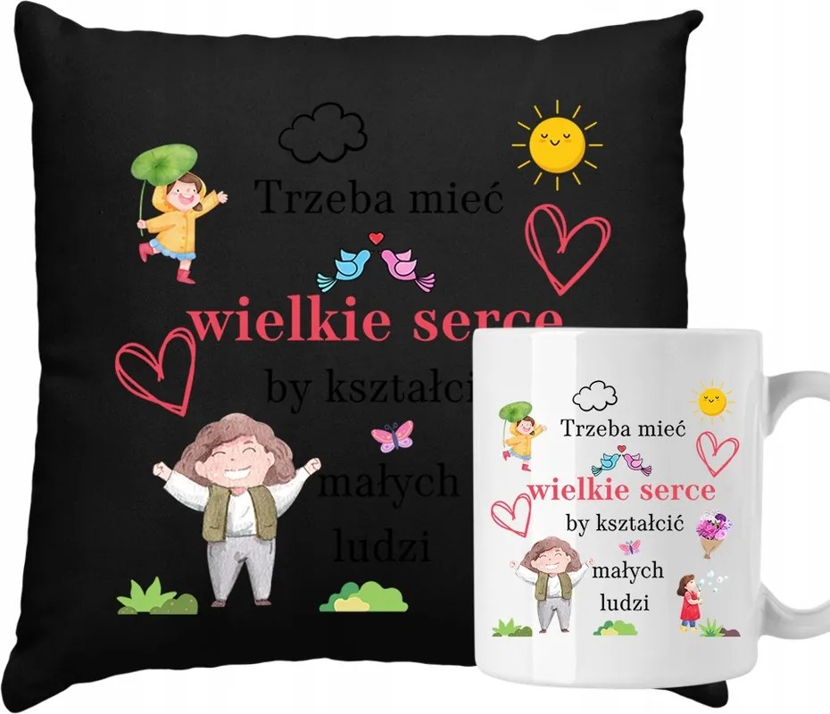 Bögre Párna Pedagógusnak Köszönetnyilvánítás Pedagógusnak Szett